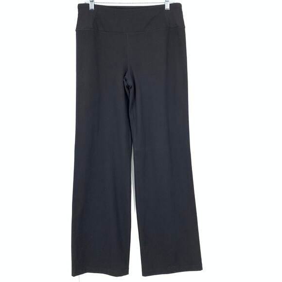 Tangerine Wide Leg Pull On Active Wear Pants Womens Size Large Black - Picture 2 of 7